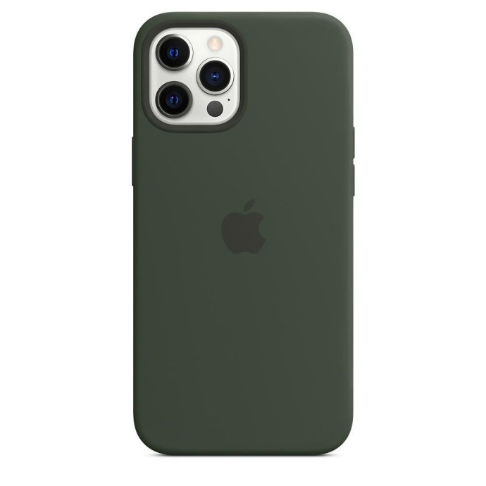 Чохол для смартфона Apple iPhone 12 Pro Max Silicone Case with MagSafe - Cyprus Green (MHLC3)  Фото №0