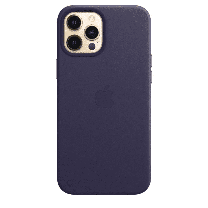Чохол для смартфона Apple iPhone 12 Pro Max Leather Case with MagSafe - Deep Violet (MJYT3)  Фото №0
