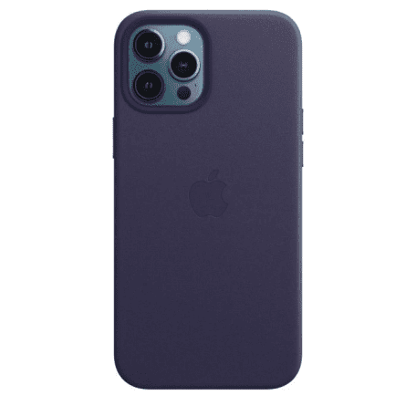Чохол для смартфона Apple iPhone 12 Pro Max Leather Case with MagSafe - Deep Violet (MJYT3)  Фото №2