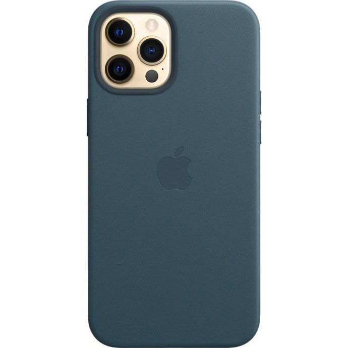 Чехол для смартфона Apple iPhone 12 Pro Max Leather Case with MagSafe - Baltic Blue (MHKK3)  Фото №0