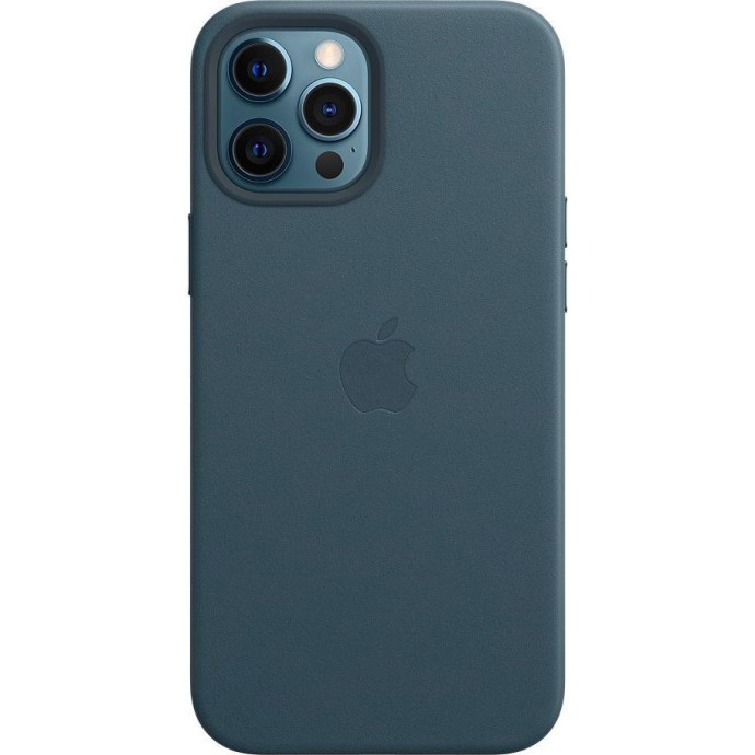 Чехол для смартфона Apple iPhone 12 Pro Max Leather Case with MagSafe - Baltic Blue (MHKK3)  Фото №1