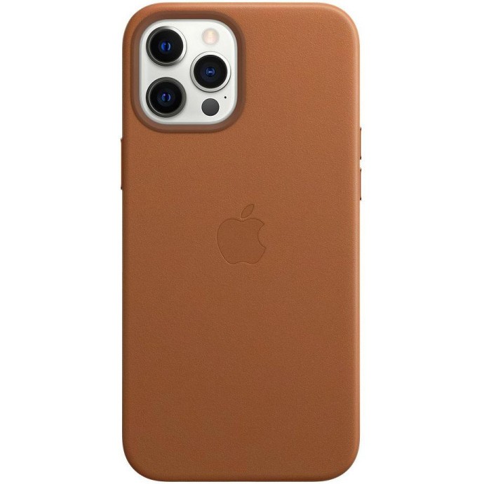Чехол для смартфона Apple iPhone 12 Pro Max Leather Case with MagSafe - Saddle Brown (MHKL3)  Фото №0