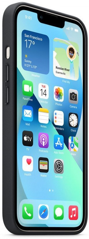 Чехол для смартфона Apple iPhone 13 Leather Case with MagSafe - Midnight (MM183)  Фото №4