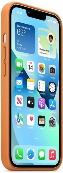 Чохол для смартфона Apple iPhone 13 Leather Case with MagSafe - Golden Brown (MM103)  Фото №0