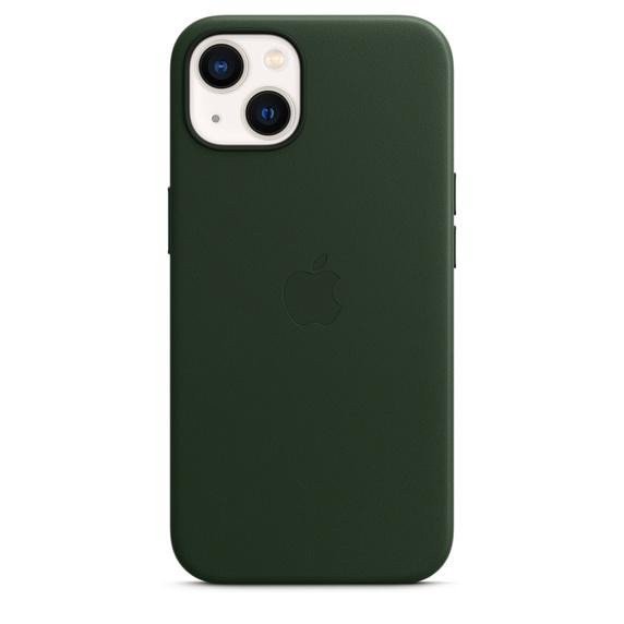 Чехол для смартфона Apple iPhone 13 Leather Case with MagSafe - Sequoia Green (MM173)