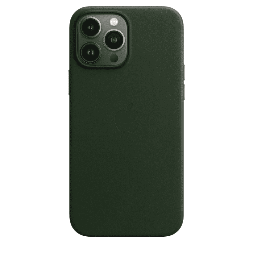 Чехол для смартфона Apple iPhone 13 Pro Leather Case with MagSafe - Sequoia Green (MM1G3)  Фото №1