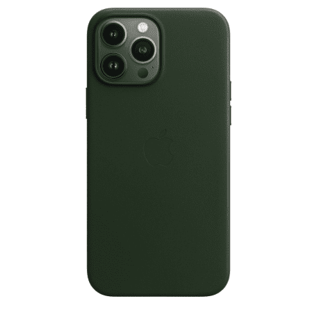 Чехол для смартфона Apple iPhone 13 Pro Leather Case with MagSafe - Sequoia Green (MM1G3)  Фото №1