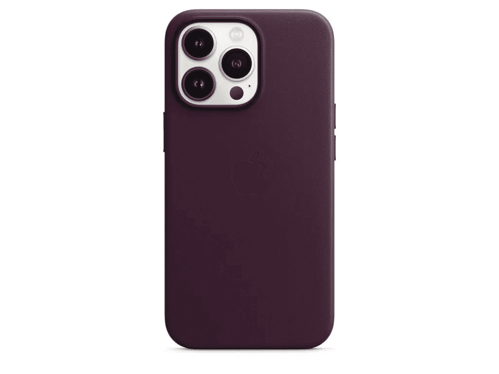Чехол для смартфона Apple iPhone 13 Pro Max Leather Case with MagSafe - Dark Cherry (MM1M3)  Фото №0