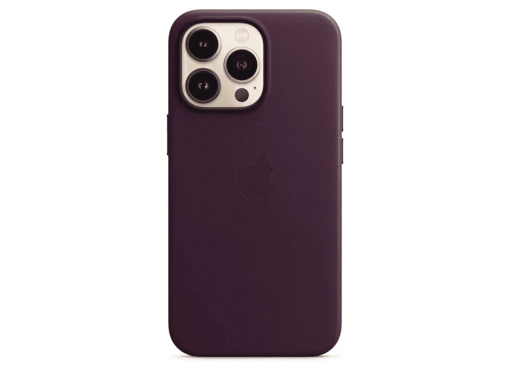 Чехол для смартфона Apple iPhone 13 Pro Max Leather Case with MagSafe - Dark Cherry (MM1M3)  Фото №1