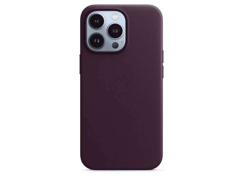 Чехол для смартфона Apple iPhone 13 Pro Max Leather Case with MagSafe - Dark Cherry (MM1M3)  Фото №2
