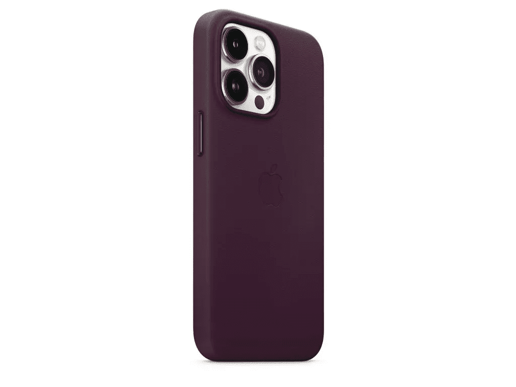 Чехол для смартфона Apple iPhone 13 Pro Max Leather Case with MagSafe - Dark Cherry (MM1M3)  Фото №3