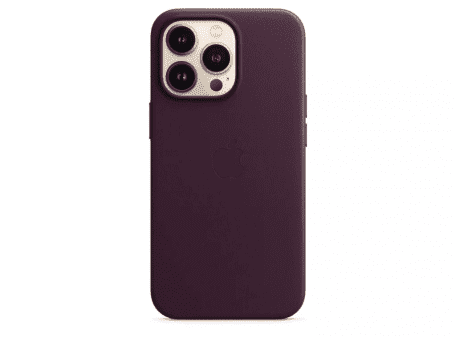Чехол для смартфона Apple iPhone 13 Pro Max Leather Case with MagSafe - Dark Cherry (MM1M3)  Фото №1