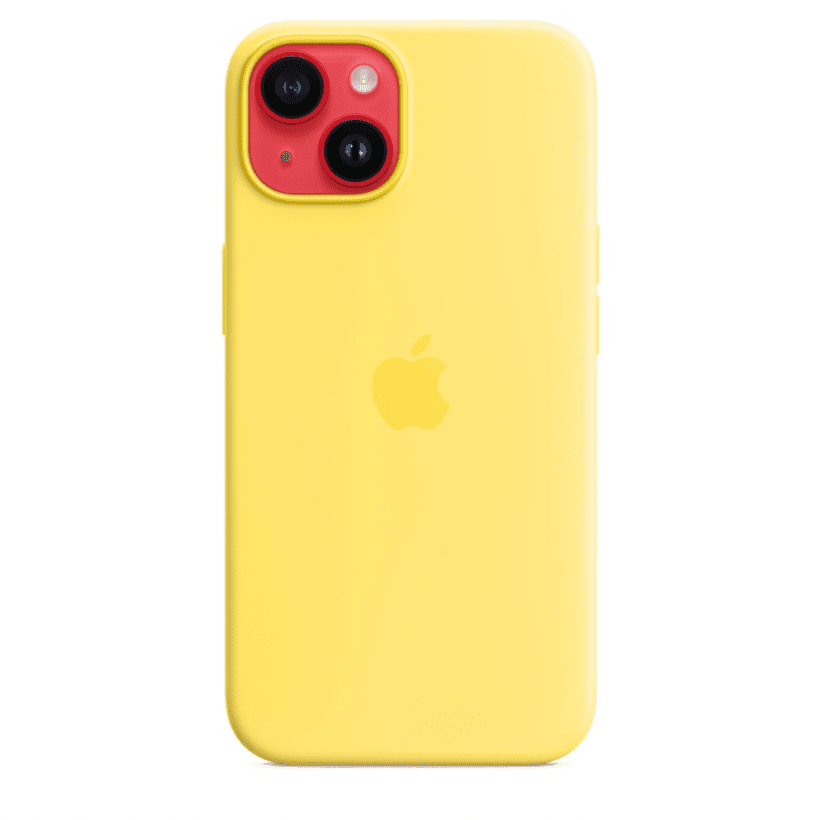 Чохол для смартфона Apple iPhone 14 Silicone Case with MagSafe - Canary Yellow (MQU73)  Фото №3