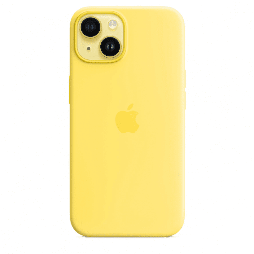Чохол для смартфона Apple iPhone 14 Silicone Case with MagSafe - Canary Yellow (MQU73)  Фото №4