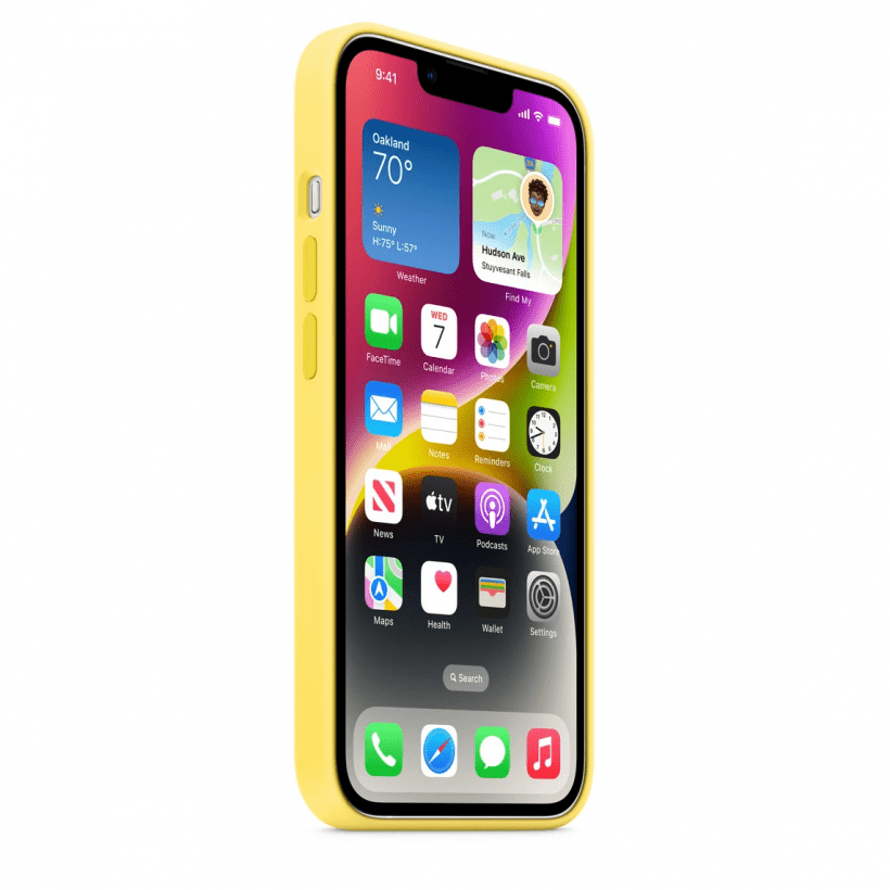 Чохол для смартфона Apple iPhone 14 Silicone Case with MagSafe - Canary Yellow (MQU73)  Фото №5