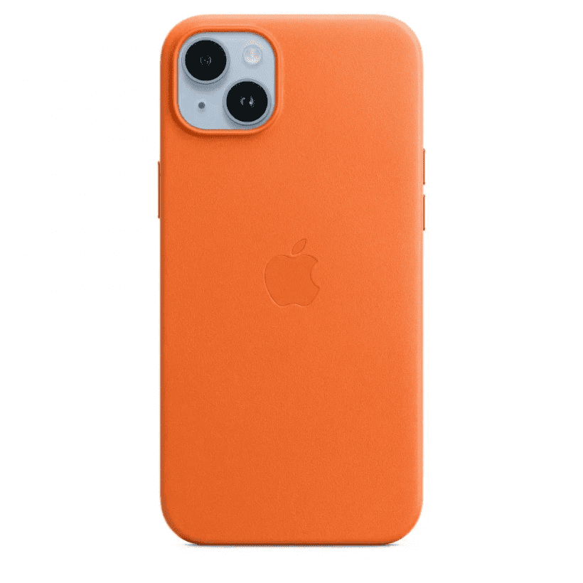 Чохол для смартфона Apple iPhone 14 Plus Leather Case with MagSafe - Orange (MPPF3)  Фото №0