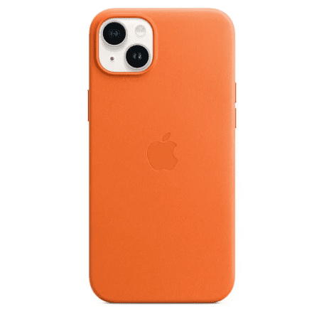 Чохол для смартфона Apple iPhone 14 Plus Leather Case with MagSafe - Orange (MPPF3)  Фото №2