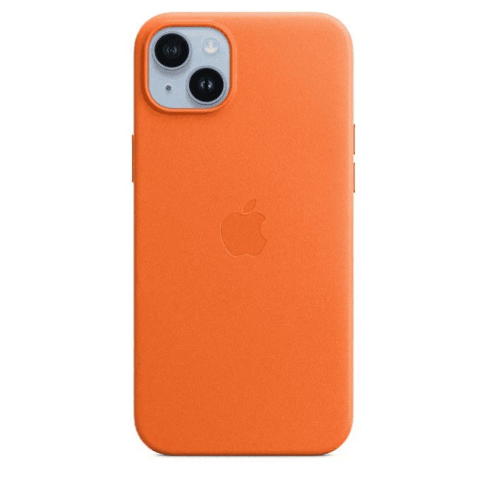 Чехол для смартфона Apple iPhone 14 Plus Leather Case with MagSafe - Orange (MPPF3)  Фото №0