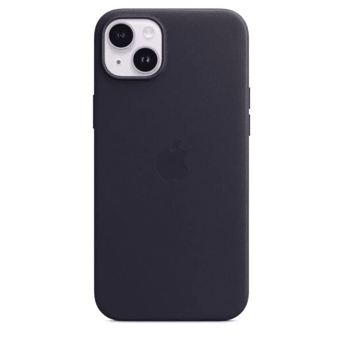 Чехол для смартфона Apple iPhone 14 Plus Leather Case with MagSafe - Ink (MPPC3)  Фото №0