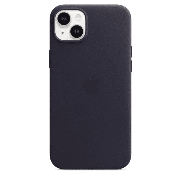 Чехол для смартфона Apple iPhone 14 Plus Leather Case with MagSafe - Ink (MPPC3)  Фото №1