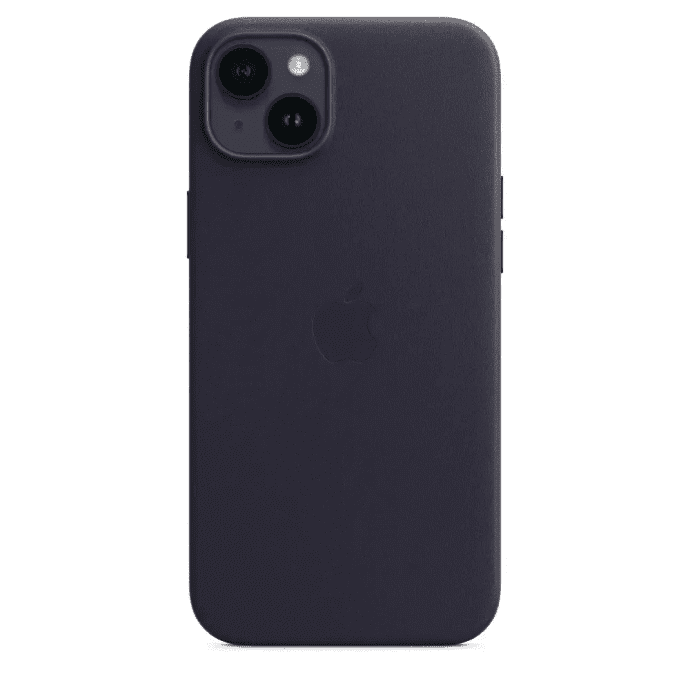 Чехол для смартфона Apple iPhone 14 Plus Leather Case with MagSafe - Ink (MPPC3)  Фото №3