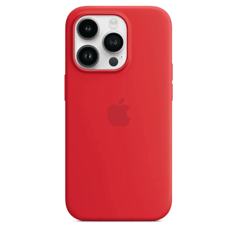 Чехол для смартфона Apple iPhone 14 Pro Silicone Case with MagSafe - (PRODUCT)RED (MPTG3)  Фото №2