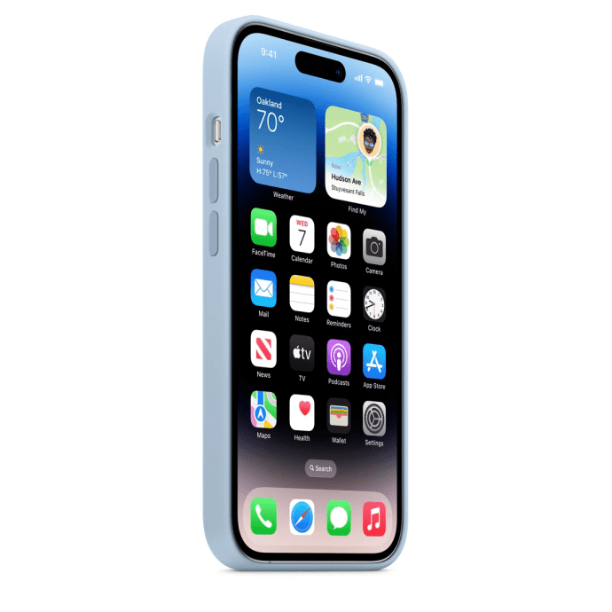 Чехол для смартфона Apple iPhone 14 Pro Silicone Case with MagSafe - Sky (MQUJ3)  Фото №2