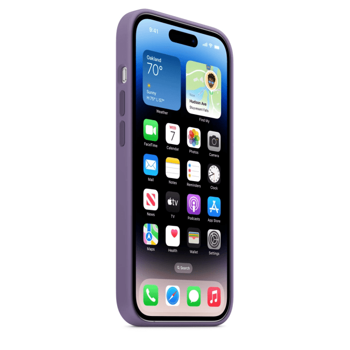 Чехол для смартфона Apple iPhone 14 Pro Silicone Case with MagSafe - Iris (MQUK3)  Фото №3