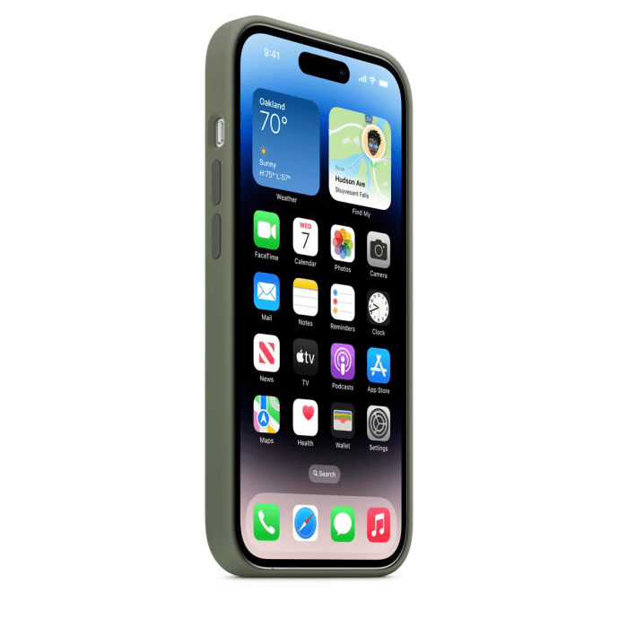 Чохол для смартфона Apple iPhone 14 Pro Silicone Case with MagSafe - Olive (MQUH3)  Фото №4