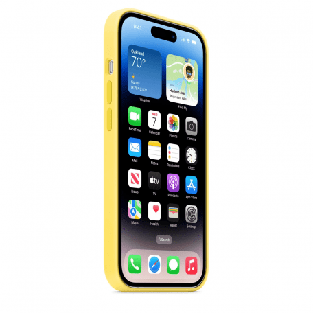 Чехол для смартфона Apple iPhone 14 Pro Silicone Case with MagSafe - Canary Yellow (MQUG3)  Фото №4