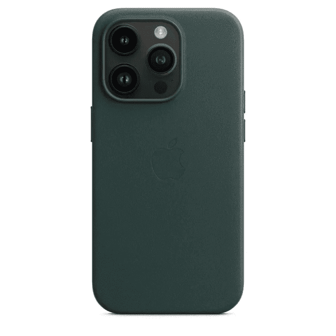 Чехол для смартфона Apple iPhone 14 Pro Leather Case with MagSafe - Forest Green (MPPH3)  Фото №3