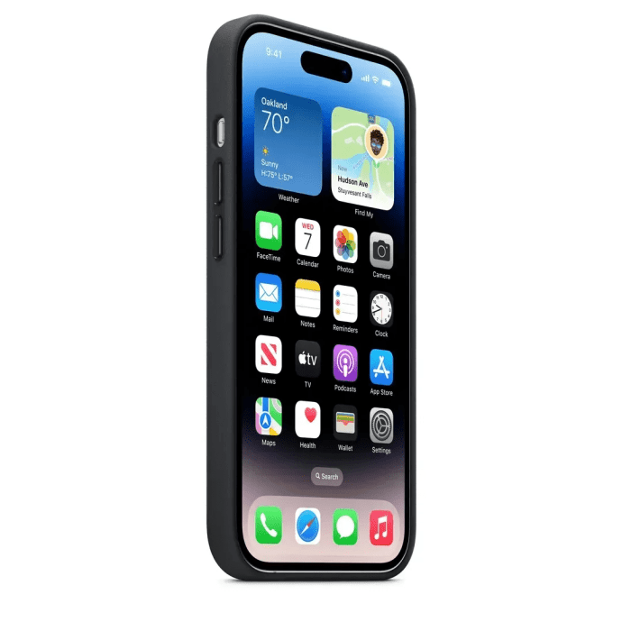 Чохол для смартфона Apple iPhone 14 Pro Max Leather Case with MagSafe - Midnight (MPPM3)  Фото №3