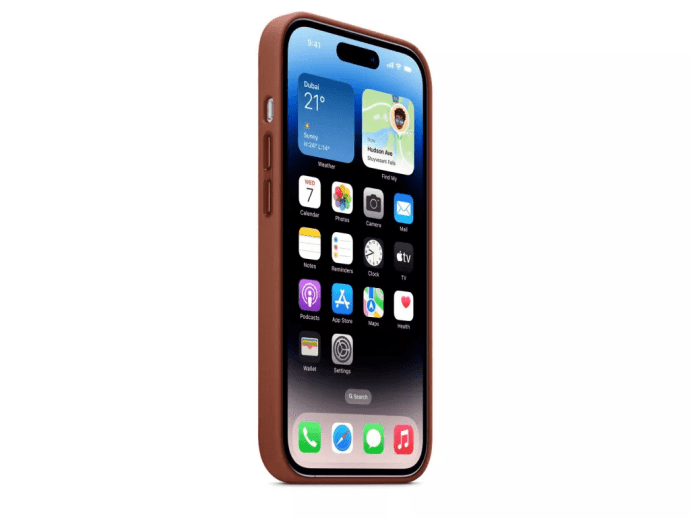 Чохол для смартфона Apple iPhone 14 Pro Max Leather Case with MagSafe - Umber (MPPQ3)  Фото №4