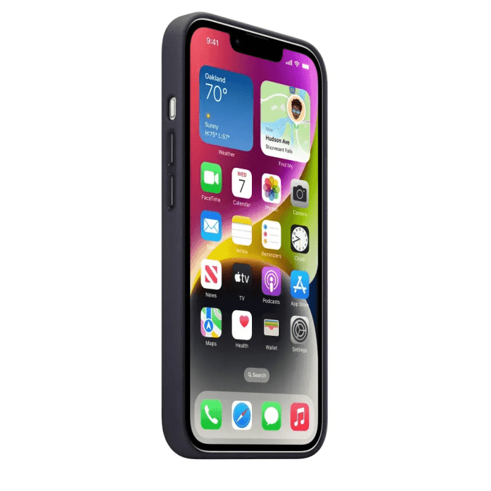 Чохол для смартфона Apple iPhone 14 Pro Max Leather Case with MagSafe - Ink (MPPP3)  Фото №3