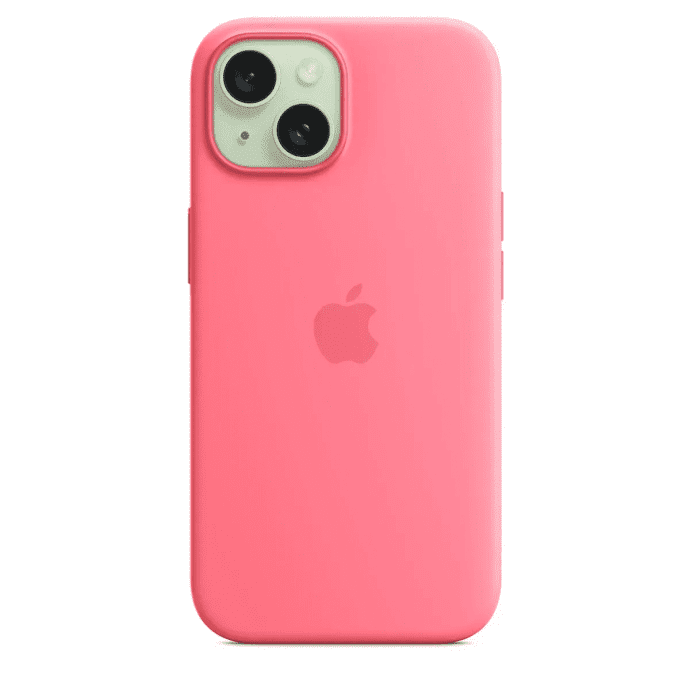 Чехол для смартфона Apple iPhone 15 Silicone Case with MagSafe - Pink (MWN93)  Фото №4