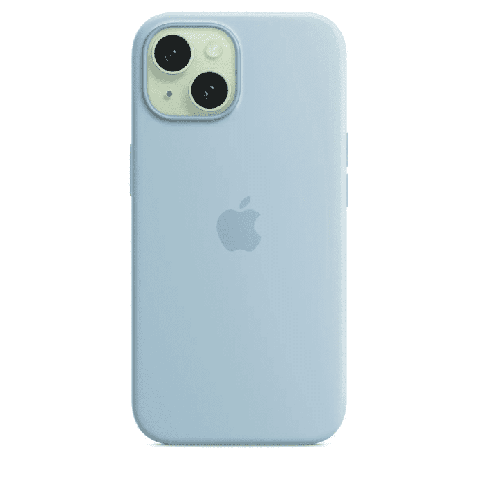 Чехол для смартфона Apple iPhone 15 Silicone Case with MagSafe - Light Blue (MWND3)  Фото №0