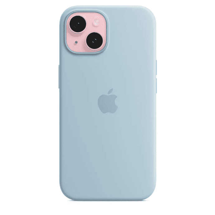 Чехол для смартфона Apple iPhone 15 Silicone Case with MagSafe - Light Blue (MWND3)  Фото №2