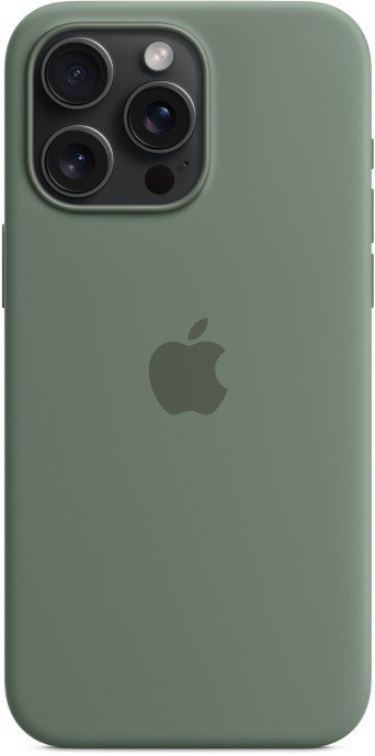 Чохол для смартфона Apple iPhone 15 Silicone Case with MagSafe - Cypress (MT0X3)  Фото №1