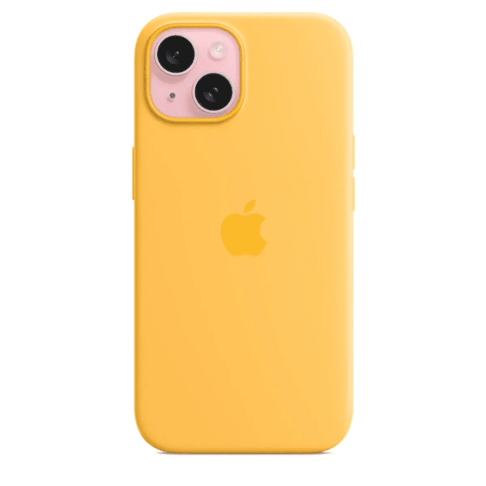 Чехол для смартфона Apple iPhone 15 Silicone Case with MagSafe - Sunshine (MWNA3)  Фото №4
