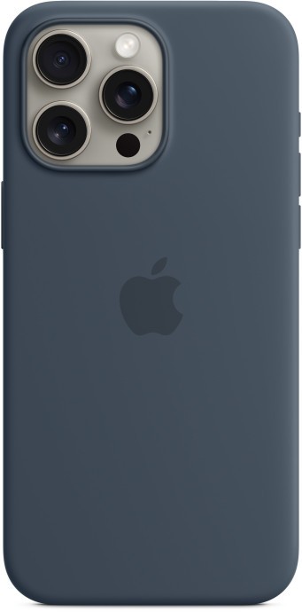 Чехол для смартфона Apple iPhone 15 Silicone Case with MagSafe - Storm Blue (MT0N3)