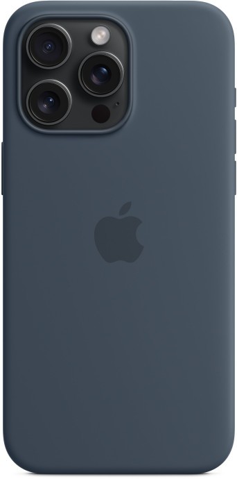 Чехол для смартфона Apple iPhone 15 Silicone Case with MagSafe - Storm Blue (MT0N3)  Фото №1