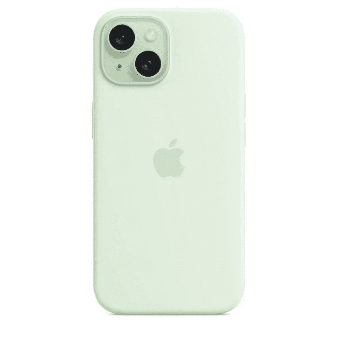 Чехол для смартфона Apple iPhone 15 Silicone Case with MagSafe - Soft Mint (MWNC3)