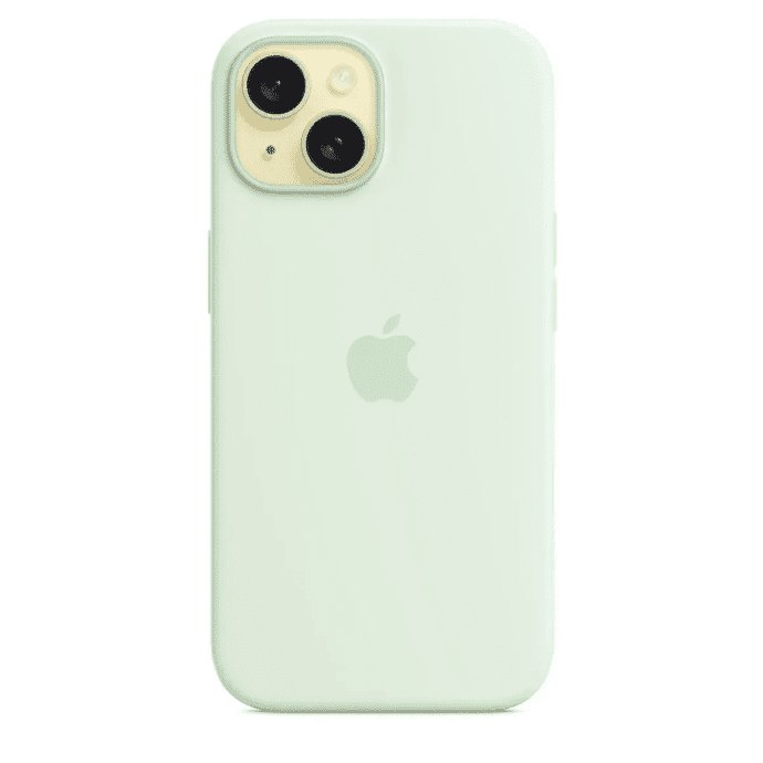 Чехол для смартфона Apple iPhone 15 Silicone Case with MagSafe - Soft Mint (MWNC3)  Фото №0
