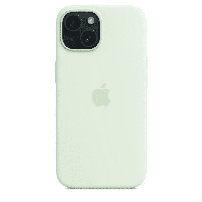 Чехол для смартфона Apple iPhone 15 Silicone Case with MagSafe - Soft Mint (MWNC3)  Фото №3