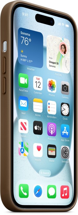 Чохол для смартфона Apple iPhone 15 FineWoven Case with MagSafe - Taupe (MT3C3)  Фото №4