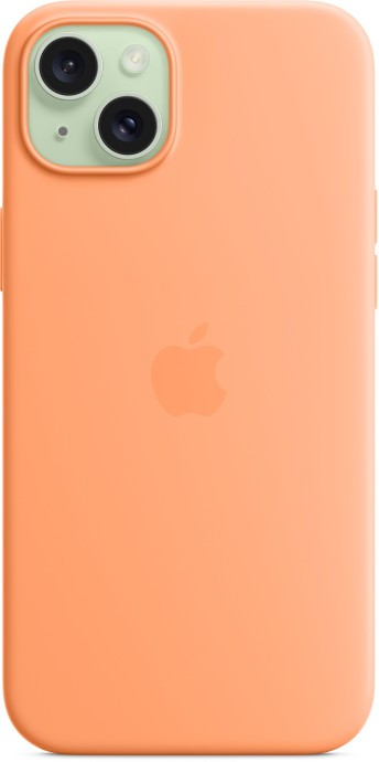 Чохол для смартфона Apple iPhone 15 Plus Silicone Case with MagSafe - Orange Sorbet (MT173)  Фото №0