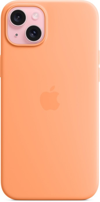 Чохол для смартфона Apple iPhone 15 Plus Silicone Case with MagSafe - Orange Sorbet (MT173)  Фото №1