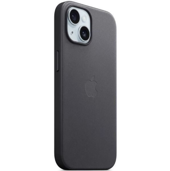 Чехол для смартфона Apple iPhone 15 Plus FineWoven Case with MagSafe - Black (MT423)  Фото №4