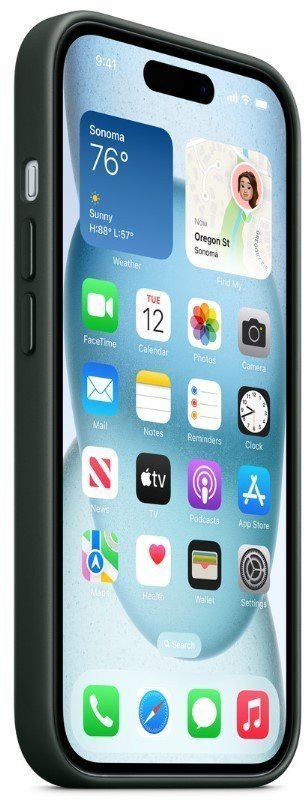 Чехол для смартфона Apple iPhone 15 Plus FineWoven Case with MagSafe - Evergreen (MT4F3)  Фото №0