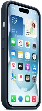 Чехол для смартфона Apple iPhone 15 Plus FineWoven Case with MagSafe - Pacific Blue (MT4D3)  Фото №0